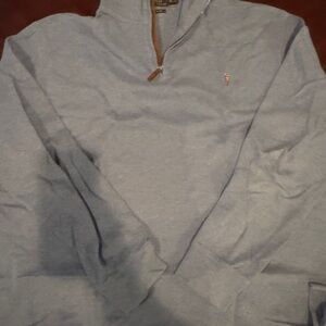 Ralph Lauren Gray Quarter-Zip Sweater